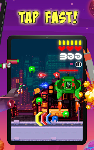 Hop Shot Alien Attack Game - 2D Space Shooter