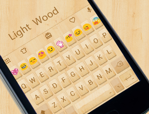 Light Wood  Wallpaper for Emoji Keyboard
