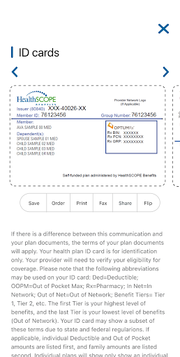 HealthSCOPE Benefits On the Go Screen 2