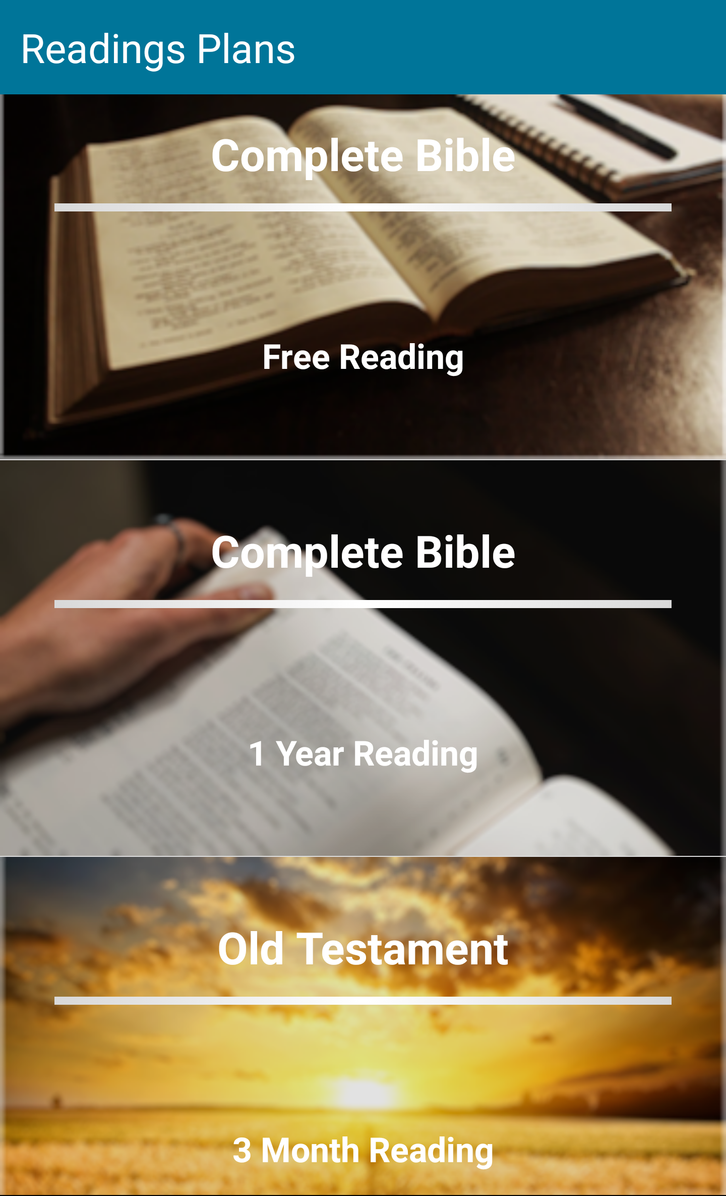 Android application Holy Bible in English screenshort