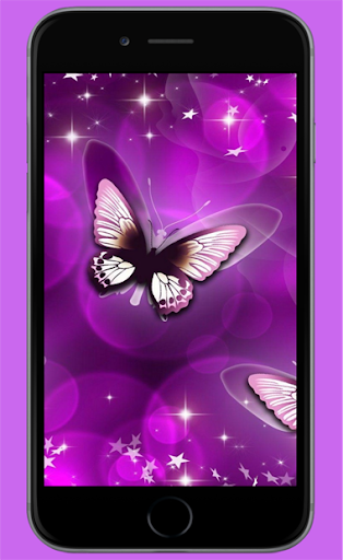 Android application Purple Romantic Wallpaper screenshort