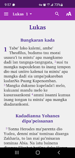 Android application Toraja Children Version screenshort