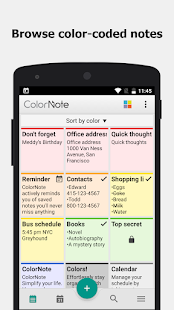 ColorNote Notepad Notes To do Screenshot