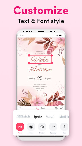 Invitation Maker - Card Design Screen 3