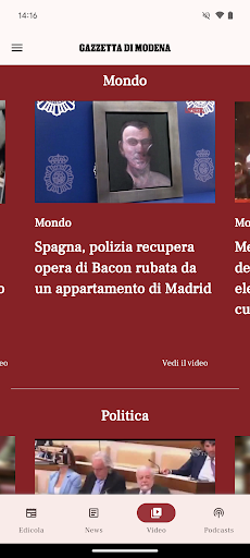 La Gazzetta di Modena Screen 3