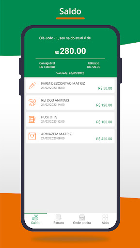Android application Cartão Qualidade screenshort