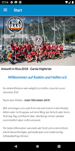 Radeln und helfen e.V. Screen 2