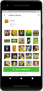 Stickers Brazil Soccer Team