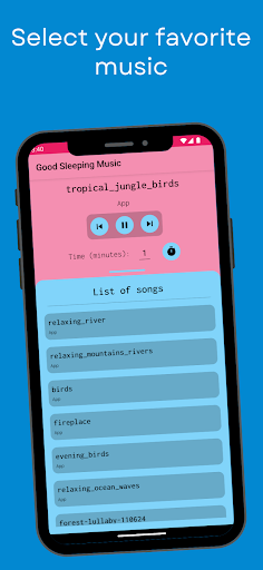 Android application Good Sleeping Music screenshort