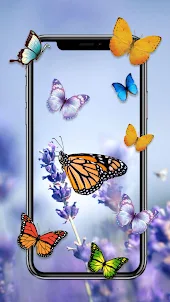 蝶のライブ壁紙
