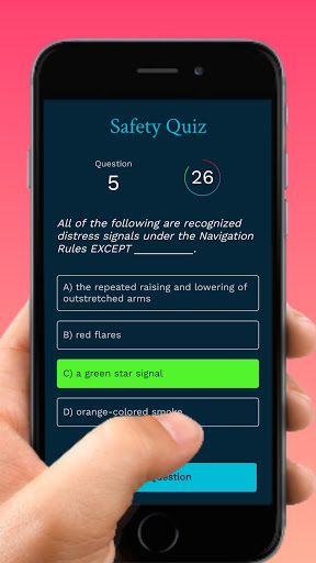 Maritime Quiz App - USCG, Boat Screen 3