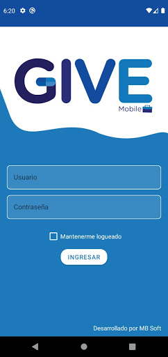 Android application GIVE Mobile screenshort