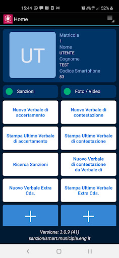 Android application SanzioniSmart PM screenshort