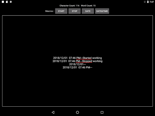 Take Notes Screen 3