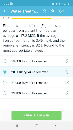 Android application AWWA Opcert Exam Prep screenshort