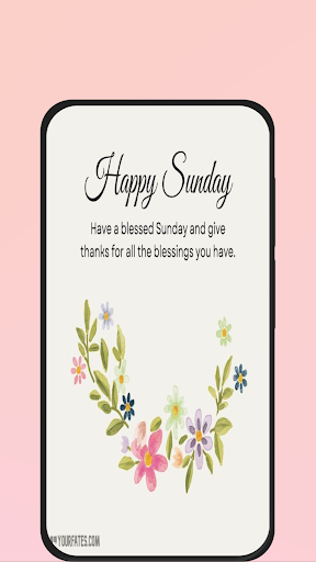 Android application happy sunday quotes screenshort