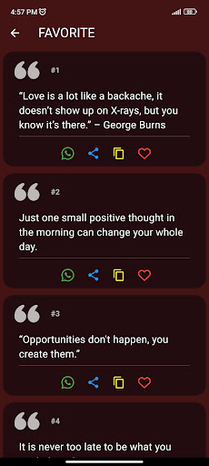 Android application Daily Quotes screenshort