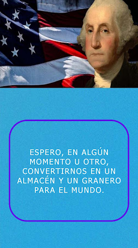 Android application George Washington frases screenshort