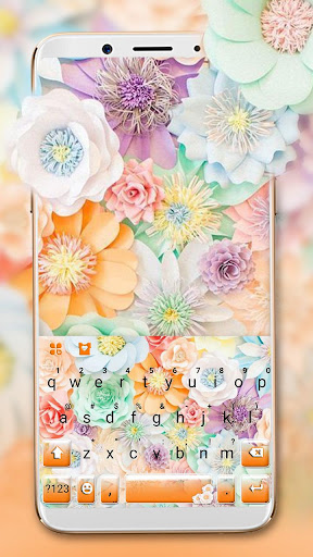 Android application Fresh Flower Blossom Keyboard screenshort