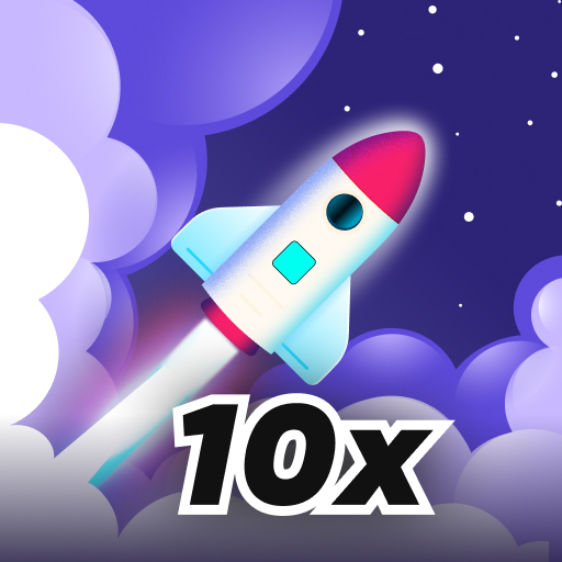Fly Rocket Game: Crash & Win Logo