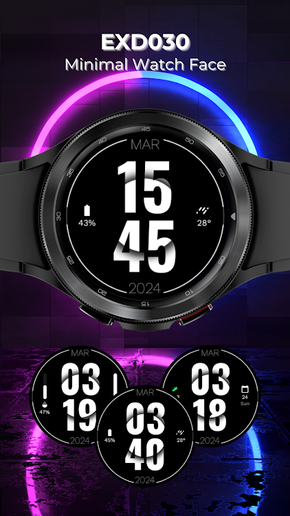 EXD030: Minimal Watch Face - New - (Android)