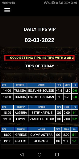 BETTING TIPS VIP-GOLD TICKETS Screen 2