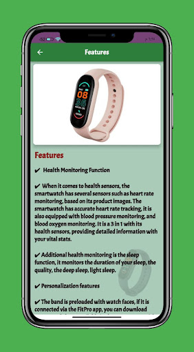 M6 Smart watch Guide