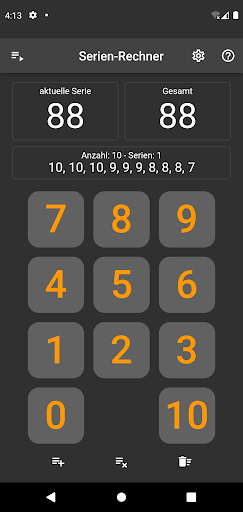 Android application Serienrechner screenshort