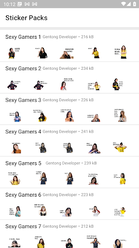 Sticker Cewe Gamers Screen 2