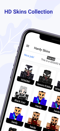 Android application Skin de Hardy para Minecraft screenshort