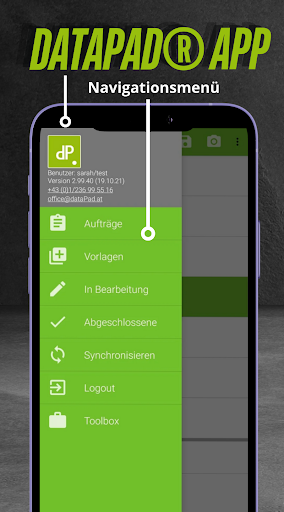 dataPad Formular-App Screen 2