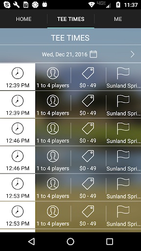 Sunland Springs Golf Tee Times Screen 2