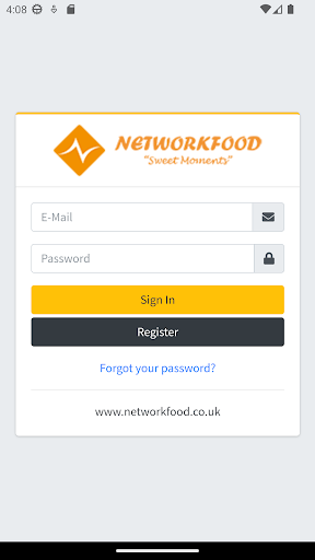 Android application Network Food screenshort