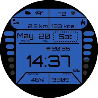 GRBL2 Digital Watch Face