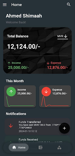 Android application Expnz screenshort