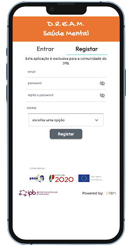 Android application D.R.E.A.M. Saúde Mental screenshort
