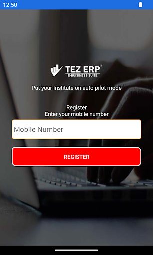 Tez ERP Student App Screen 2