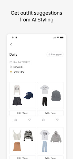 Screenshot of Acloset - AI Fashion Assistant