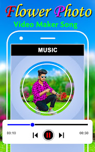 Captura de Pantalla 18 Flower photo video maker song android