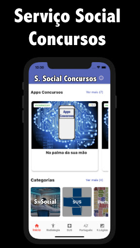 Android application Serviço Social Concursos screenshort