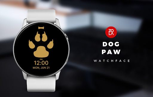 Android application Dog Paw Watch Face screenshort