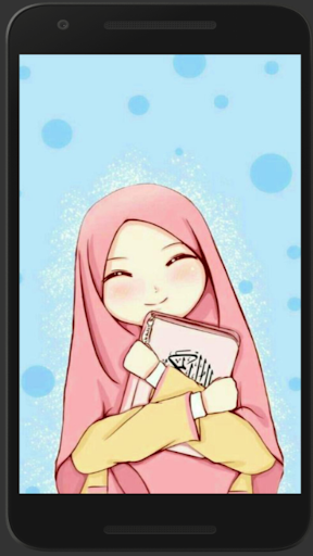 Muslimah Hijab Cartoon wallpaper HD Offline