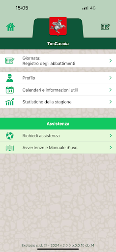 Android application TosCaccia screenshort