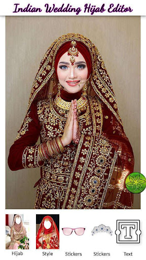 Indian Wedding Hijab Editor Screen 2