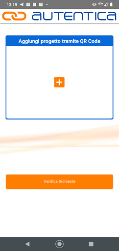 Android application Autentica Passwordless screenshort