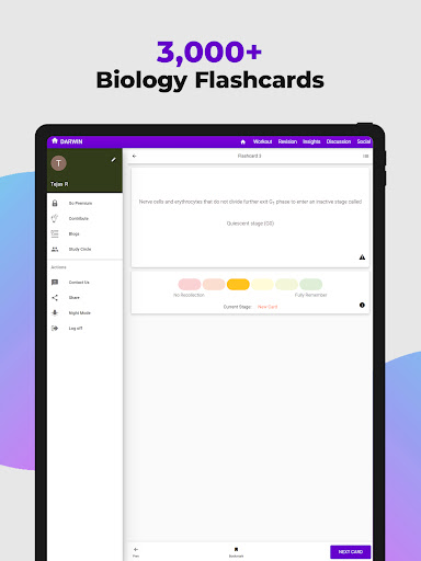 Screenshot of NEET Preparation App by Darwin