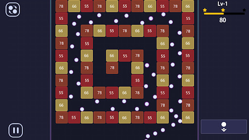 Android application Bricks Breaker - brick game screenshort