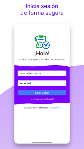 Android application Control de Jornada Laboral screenshort