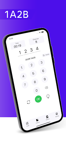 Android application 1A2B - Guess the number screenshort
