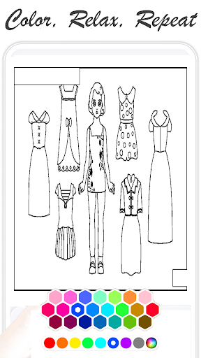 رسم تلوين أزياء - رسم الملابس
